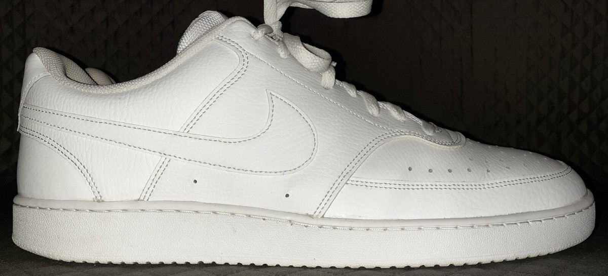 Nike Court Vision Low White On White Men display picture 3