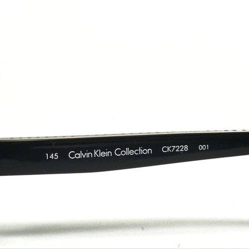 Calvin Klein CK7228 001 Eyeglasses Frames Black Grey Rectangular 54-18-145 - Afbeelding 11 van 11