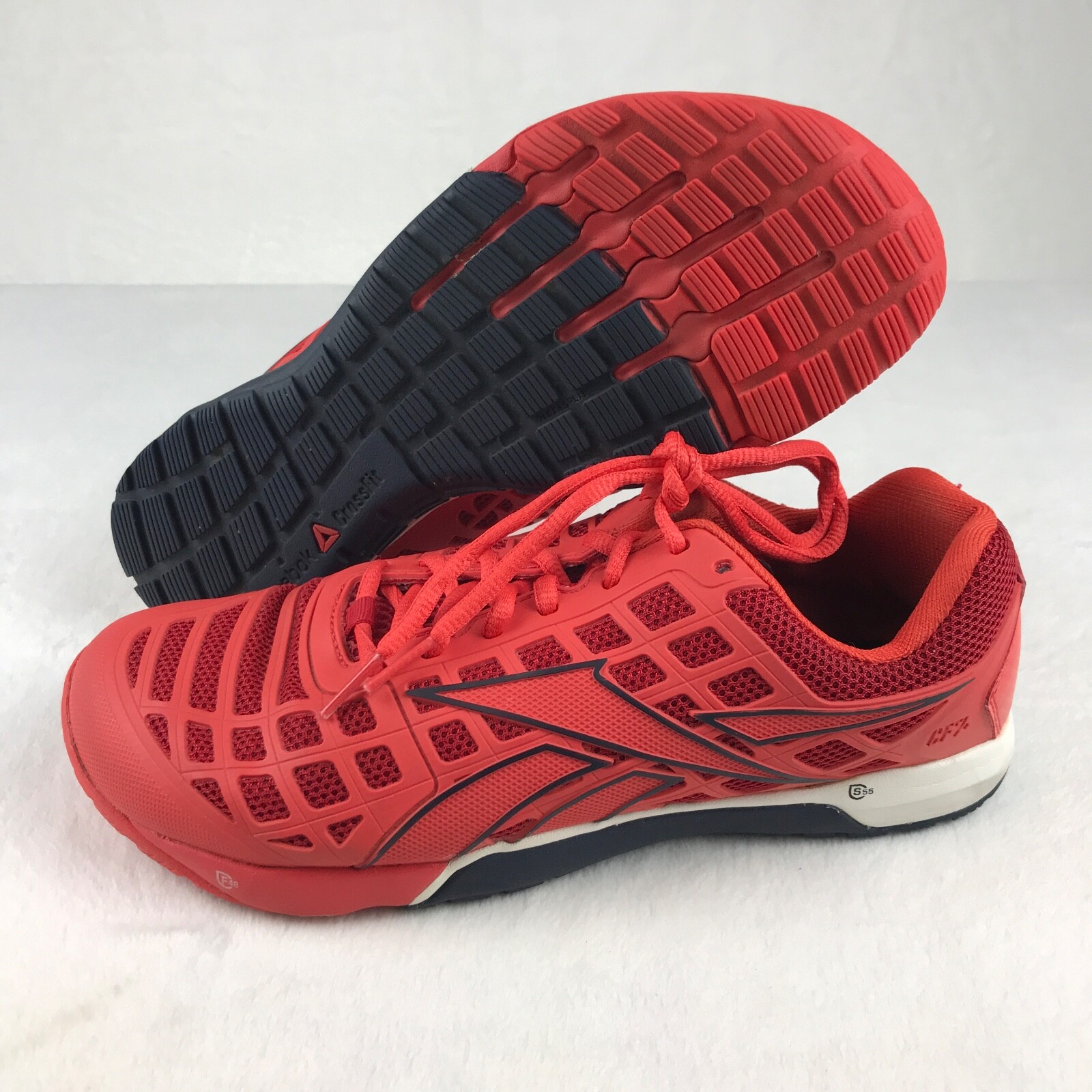REEBOK CROSSFIT CF74 Red Athletic Training Gym Shoes … Gem