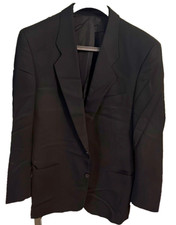 Hugo boss Mens Black Blazer 100% wool 40L