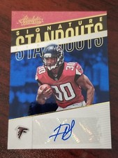 2018 Absolute Signature Standouts Spectrum Blue #20 Ito Smith Atlanta Falcons RB