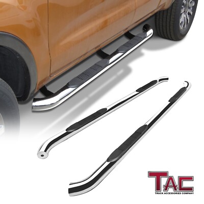 For 2019-2024 Toyota RAV4 SUV 3'' S/S Side Step Rails Nerf Bars Running Boards
