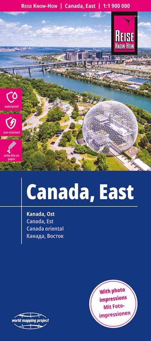 Thumbnail - Reise Know-how Landkarte Kanada Ost / East Canada (1:1.900.000) | Rump