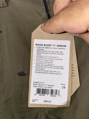 NWT Prana Men's Brion Short 11