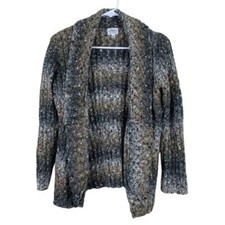 Cleo Alpaca and Mohair Blend Open Front Cardigan Size Medium