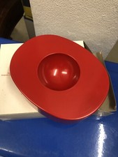 POSACENERE portacenere OLIVETTI “O” Rosso Design GIORGIO SOAVI Con Scatola