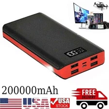 Power Bank 200000mah 4USB Charging Portable External Battery Backup for Laptop