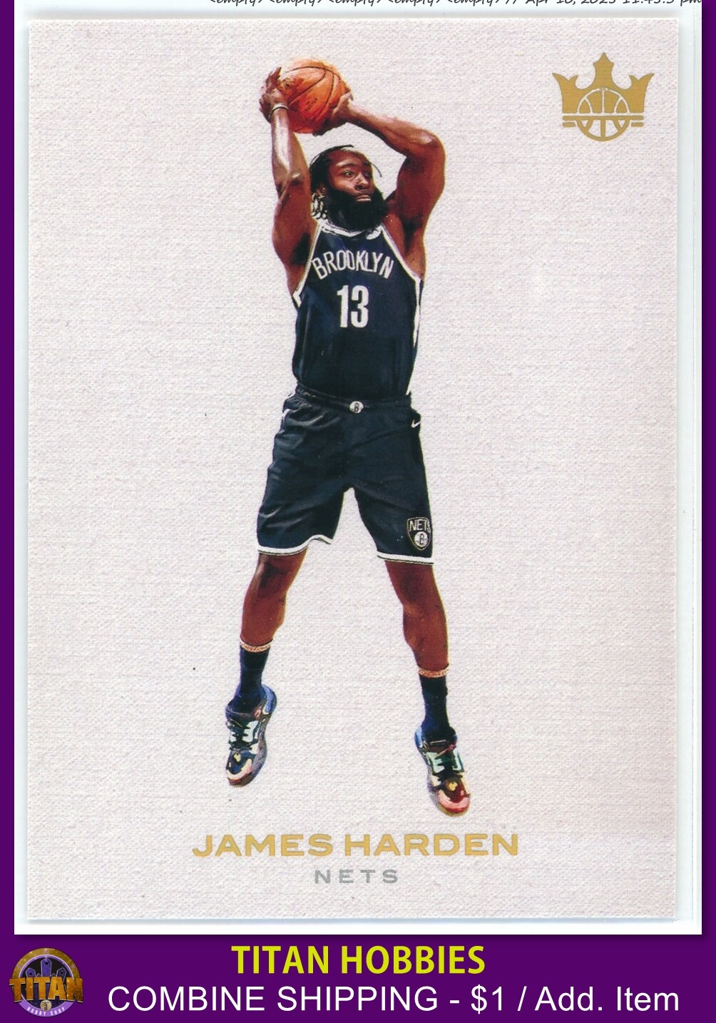 2020-21 Panini Court Kings Blank Slate CASE HIT #8 James Harden BLANK SLATE SP
