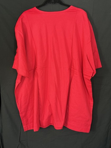 D & Co Apple Red Top-Size 3X Short Sleeves New In Bag - Picture 2 of 5
