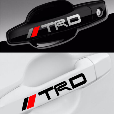 Toyota TRD Vinyl Decal Tacoma Sticker for door handle, mirror, wheels (set of 4)