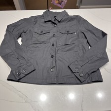 Vuori Women  s Ripstop Jacket Charcoal VW523 Size Medium. Gray Button
