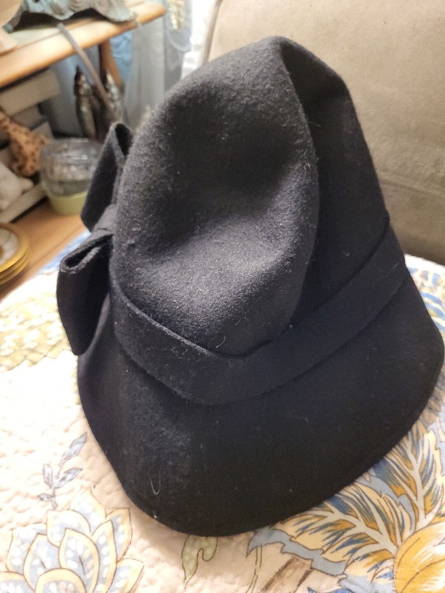 Kate Spade women\'s Felt Black‎ Cloche With Bow One Size NWT Kate Spade women main image 4