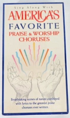 America's Favorite Praise & Worship Choruses VHS Tape Sing Along New Sealed