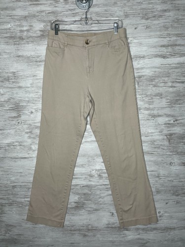 Laura Scott Pants Womens 10 Tan Khaki 