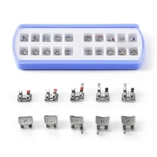 AZDENT Dental Orthodontic Monoblock Brackets Brace Mini Roth/MBT 0.022 3/3-4-5