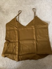 Ettitude Sateen Lounge Sleep Camisole V Neck Chamomile Size M
