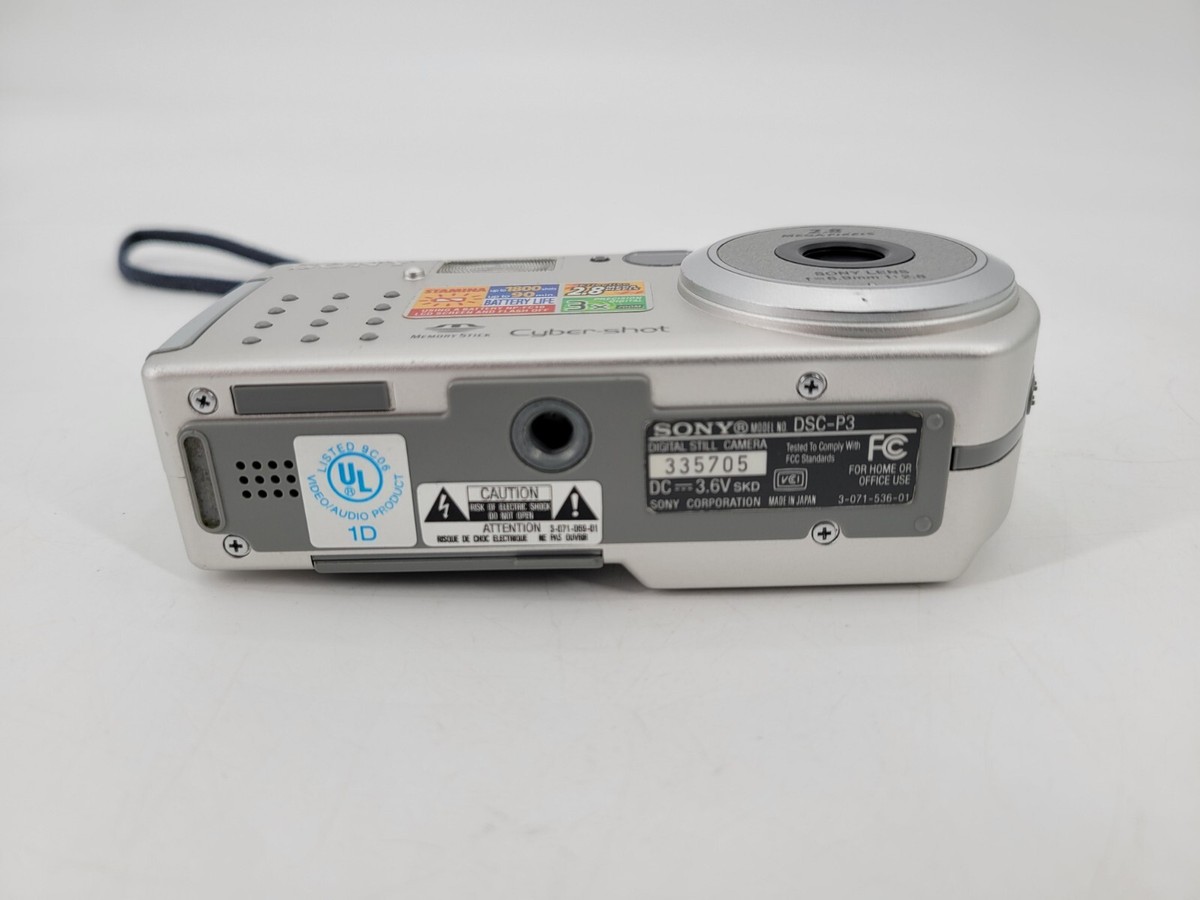 Sony Cyber-Shot Dsc-P3 6.9mm F2.8 Compact Digital Camera 2.8 Mega