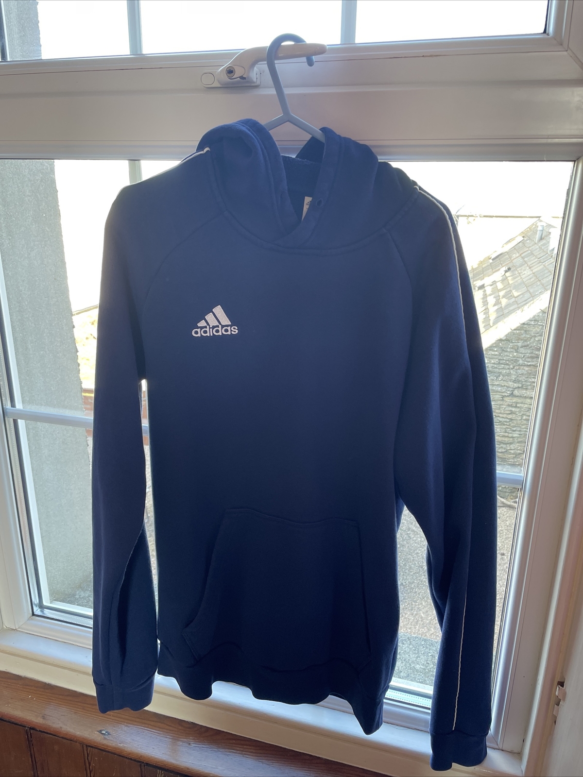 adidas CV3332 Men's Hoodie Sweatshirt - Blue for sale online | eBay