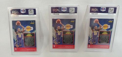 LEBRON JAMES PSA 9 2019 PANINI MOSAIC BASKETBALL #16 SPACE JAM MASTERS LAKERS - Picture 3 of 3