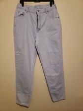 Vintage Lee Mom Jeans 18 Med. High Rise Tapered Demin Made In USA 33 X 30