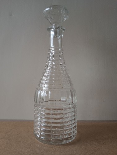 Vintage 1920s 1930s Glass Cordial Decanter Bottle VGC - Picture 6 of 11