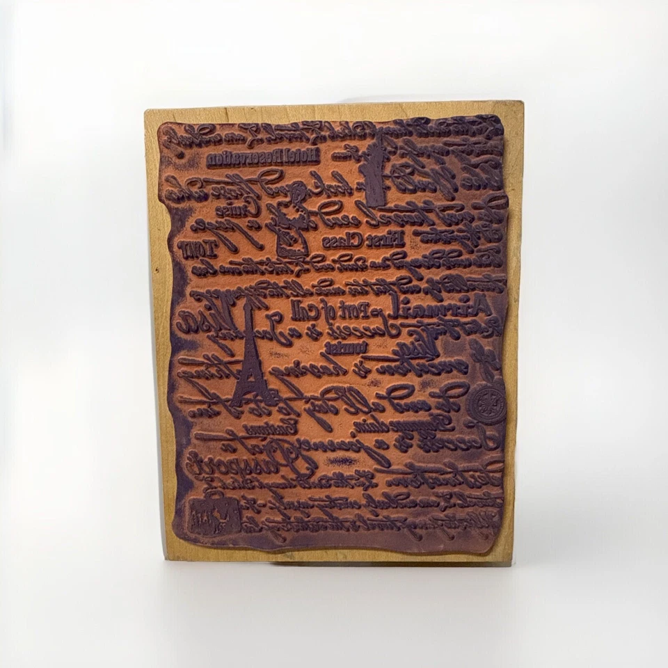 Estampillas de goma PSX Santa Rosa, CA Vintage Script Travel World, Pst.Card, Def. de ARTE Foto 2 de 4