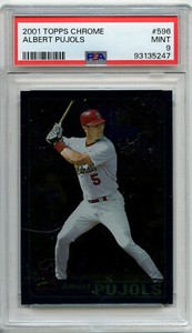 Albert Pujols 2001 Topps Chrome #596 Base Price Guide Albert Pujols 2001 Topps Chrome #596 Base Price Guide
