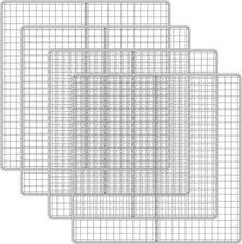 Yaocom 13.5" x 13.5" Stainless Steel Deep Fryer Screen – 4 Pack | Heavy Duty Fry