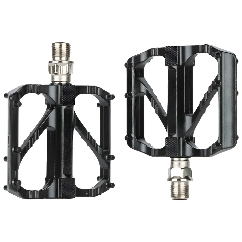 Mountain Bike Pedals Bicycle Pedal Flat Aluminum Sealed Bearing 9/16" BMX Road - Image 4 of 4