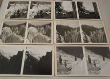(6) Glacier Stereoview Photos  Europe Alps