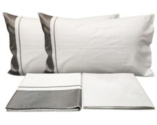 DEA COMPLETO LENZUOLA 2 PIAZZE MATRIMONIALE IN RASO 100% COTONE - WILLIAMSBURG