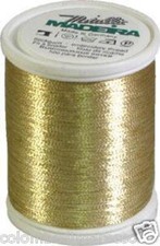 MACCHINE DA CUCIRE FILATI RICAMO MADEIRA METALLIC NR 40 ORO GOLD 3 1000 MT