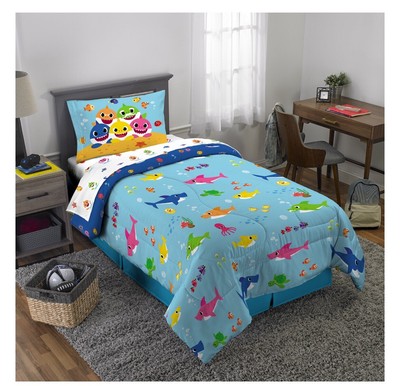 baby shark twin comforter