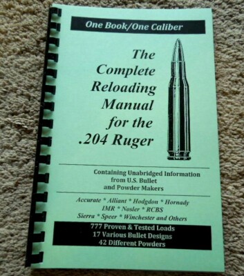 .204 Ruger The Complete Reloading Manual Load Books Latest Version | eBay