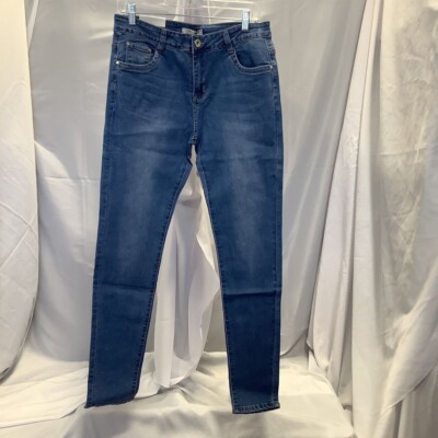 PrettyLittleThing Girl Vivi Womens Skinny Jeans Blue Stretch Plus 46/18 New