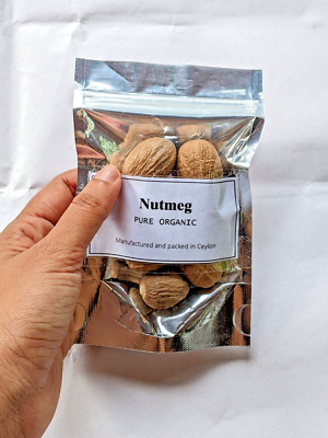 Ceylon Organic Whole Nutmeg 30g 100% Pure Natural Spice From Sri Lanka