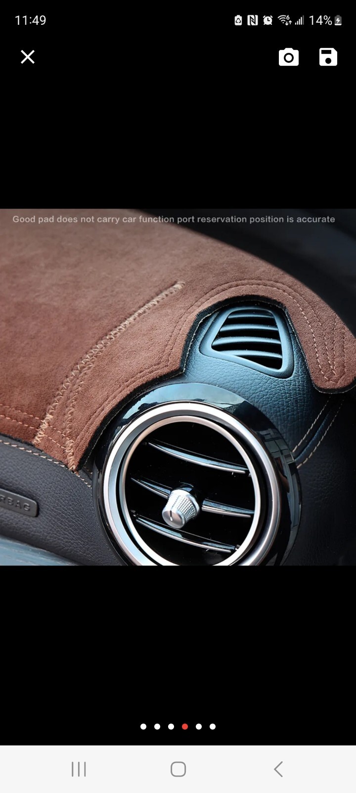 Maserati Ghibli Alcantera Suede Dash Mat 2014-2022 Several Colors Free Shipping