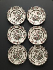 Johnson Bros Indian Tree Salad/ Dessert Plates X 6 - 22.5cm Diameter