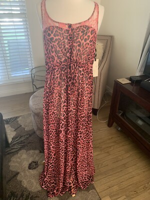 chinese dress ladies Leopard Print Mesh Tube Bodycon Maxi Dress main image 0