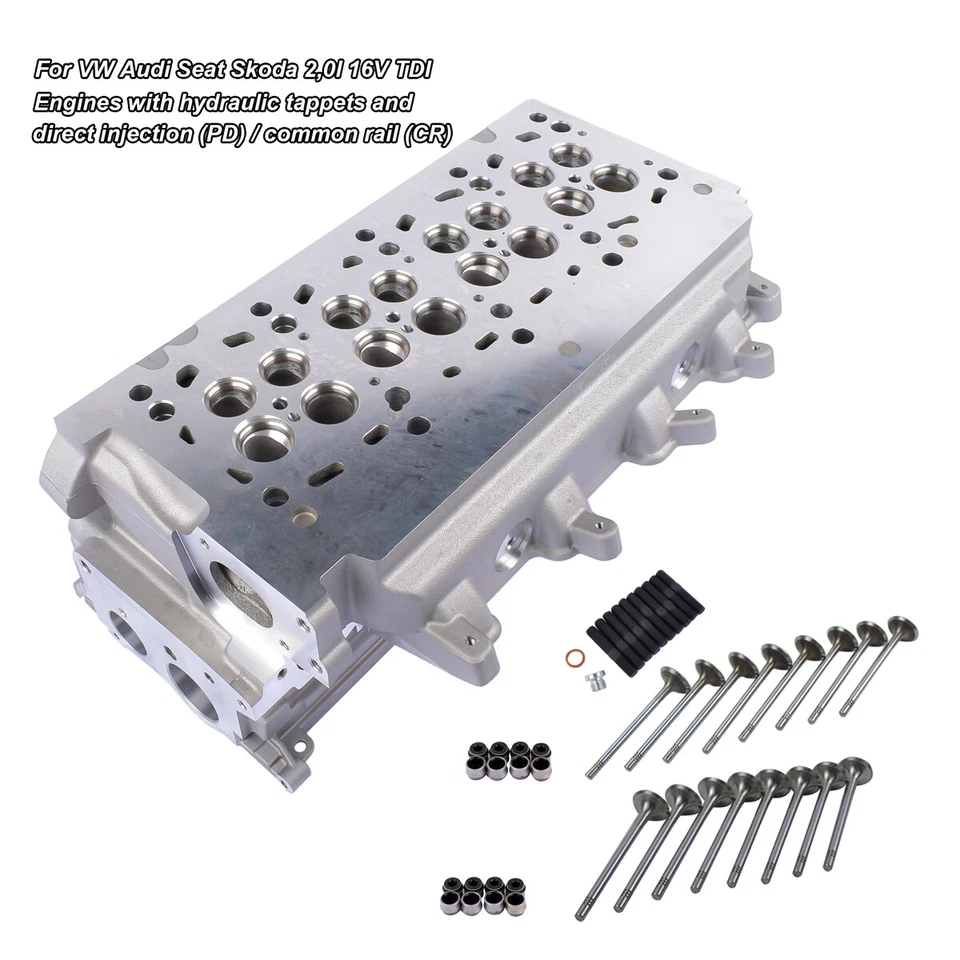 Zylinderkopf & Ventile für VW Audi Seat Skoda 2.0 TDI CLC CFH CFF CFG 03L103351F - Bild 4 von 4