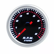2 52mm Car White Led Tachometer Tacho Gauge Meter 0-8000 Rpm Meter Black Face 2 52mm Car White Led Tachometer Tacho Gauge Meter 0-8000 Rpm Meter Black Face