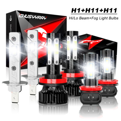Para For Ford C-Max 2013-2018 -6x Faro LED de haz alto y bajo + luz antiniebla