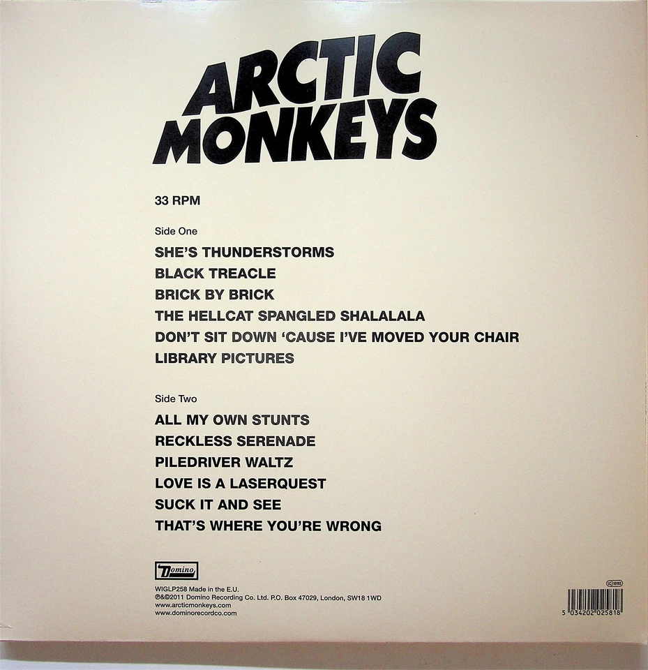 THE ARCTIC MONKEYS- Suck It And See LP (NEW SEALED 180g Vinyl) Black Treacle etc - Image 2 of 2