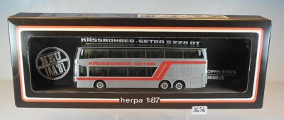 Herpa 1/87 Nr. WeMo Kässbohrer Setra S228 DT Doppelstock Omnibus IAA81 OVP #3656