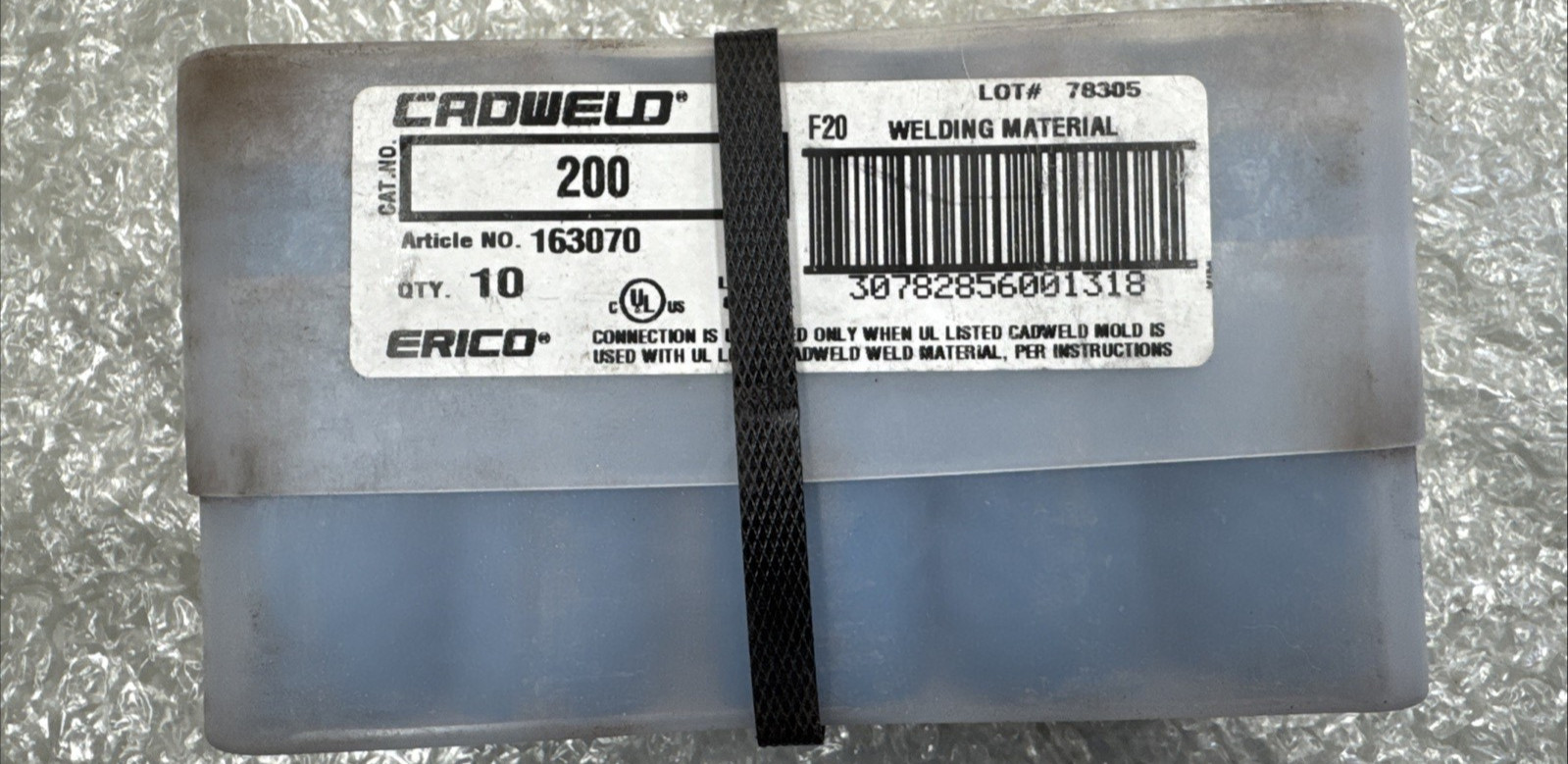 163070 nVent ERICO Cadweld Welding Material, F20, 200 gram, misiu Powder 10 PACK