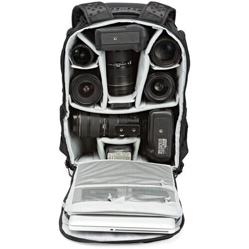 Lowepro ProTactic BP 450 AW II Camera and Laptop Backpack (Black, 25L) - Image 2 of 4