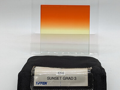 Tiffen 4 x 4'' Graduated Sunset 3 Soft Edge Grad Filter 44CGSUN3 Code #F43G001
