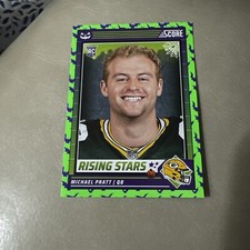 Michael Pratt 2024 Score Halloween Green Bats Rising Stars #40 Packers RC