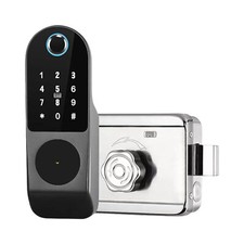Digital Waterproof Lock Passcode Fingerprint aluminium alloy Electronic GateGard