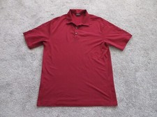 Nike Shirt Men's Red Golf Polo Logo Short Sleeve Fit Dry, Size XL, Stretch, VGC